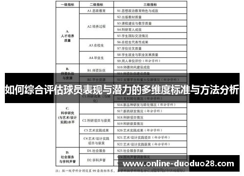 如何综合评估球员表现与潜力的多维度标准与方法分析